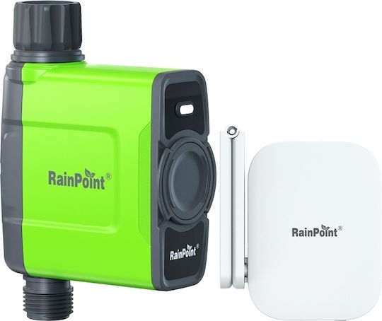 RainPoint Προγραμματιστής Ποτίσματος Βρύσης Μπαταρίας 1 Εξόδου με Wi-Fi