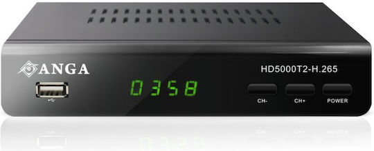 Anga HD5000T2-H.265 330-390 Mpeg-4 Digitale Empfänger Vollbildauflösung (1080p) Konnektivität SCART / HDMI / USB