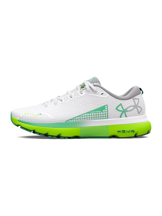 Under Armour HOVR Infinite 5 Γυναικεία Running White / Lime Surge / Green Breeze