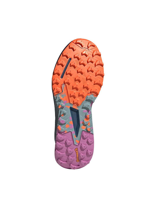 Terrex Agravic Flow 2.0 Sport Shoes Trail Running Wonder Steel / Magic Grey Met / Pulse Lilac
