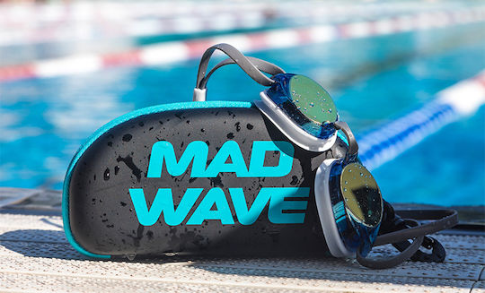 Mad Wave’s Goggle Case Blau 18x9x5 Cm Mad Wave Blau
