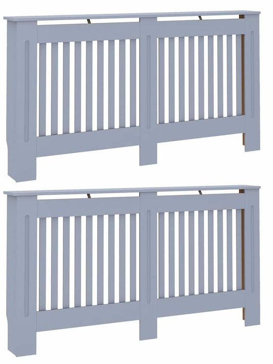 Vidaxl Bettgestell Schutzmatte 2 Stück Grau 152 x 19 x 81,5 cm