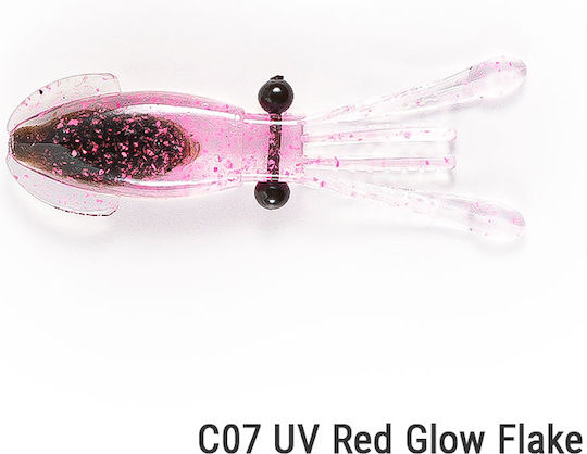 Nikko Dappy Firefly Tintenfisch-Jig 7,6cm Uv Rote Leuchtende Schuppen