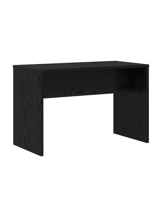 Masă De Toaletă De Podea Din Lemn Stejar Negru Cu Oglindă 86.5x35x136cm
