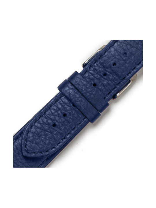 KOSTELO Δερμάτινο Λουράκι Μπλε 22mm