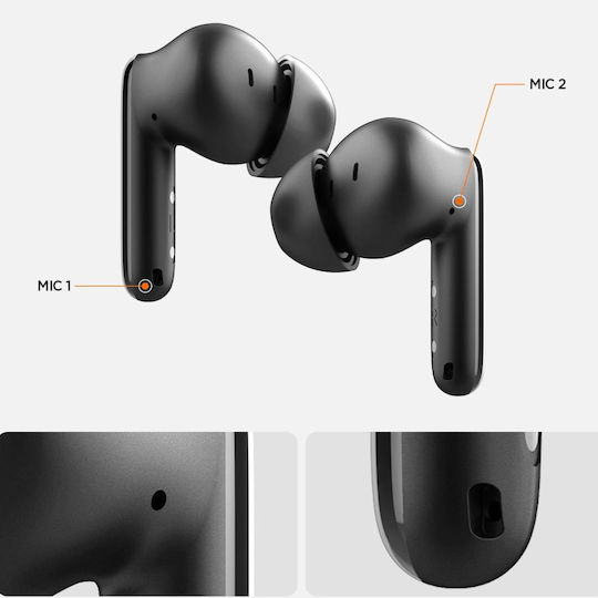 Spigen SA2400 In-ear Bluetooth Handsfree Earphones with Charging Case Black