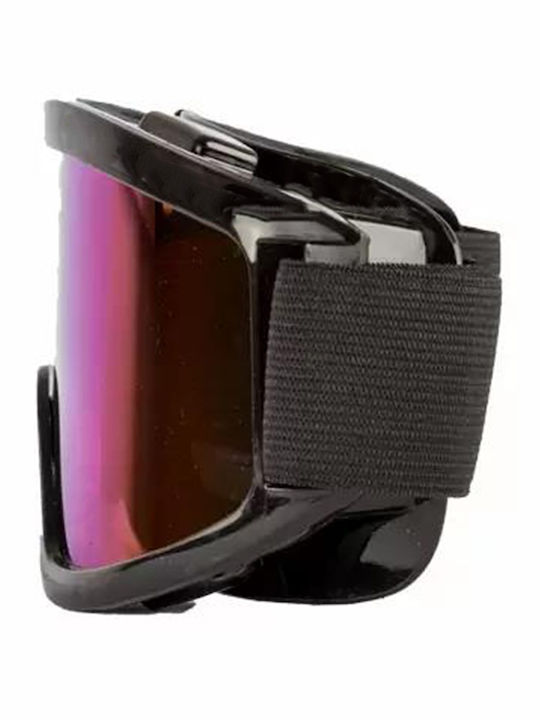 Ski & Snowboard Goggles Kids Black with Lens in Multicolour Color