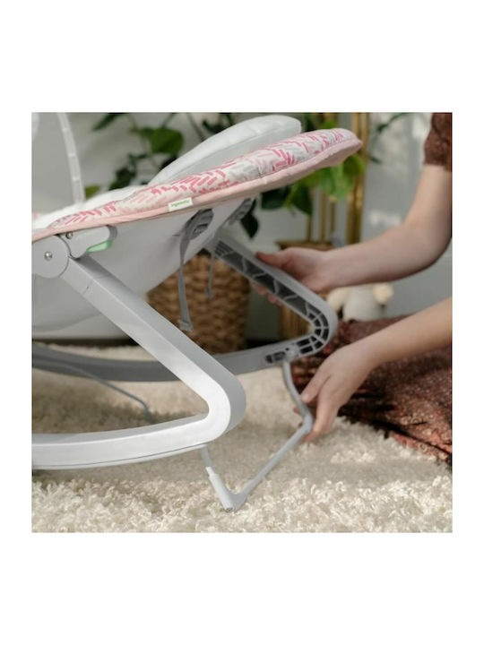 Ingenuity Elektrisch Baby Relax Schaukel mit Vibration Rosa für Kind bis 18kg