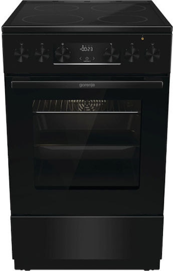 Gorenje Κουζίνα 70lt με Κεραμικές Εστίες Π50εκ. Μαύρη
