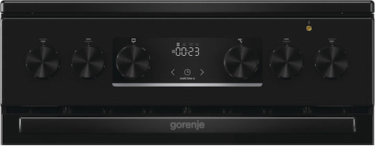 Gorenje Κουζίνα 70lt με Κεραμικές Εστίες Π50εκ. Μαύρη
