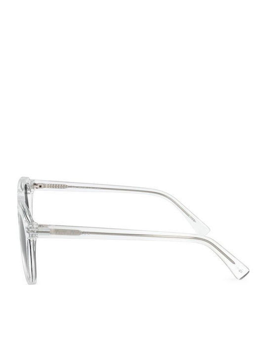 Prive Revaux Unisex Sunglasses with Transparent Plastic Frame and Gray Lens THEBOBBY/S-900