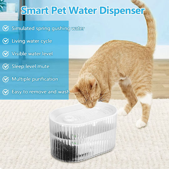 MrZoo Automatic Water Fountain for Dog & Cat 1.35L