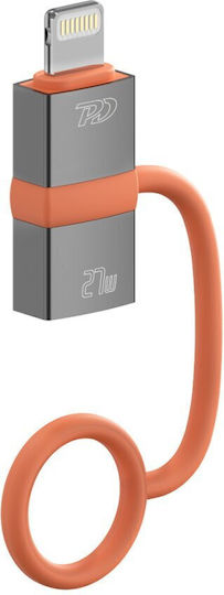 4Smarts Μετατροπέας USB-C male σε Lightning female Γκρι 2τμχ