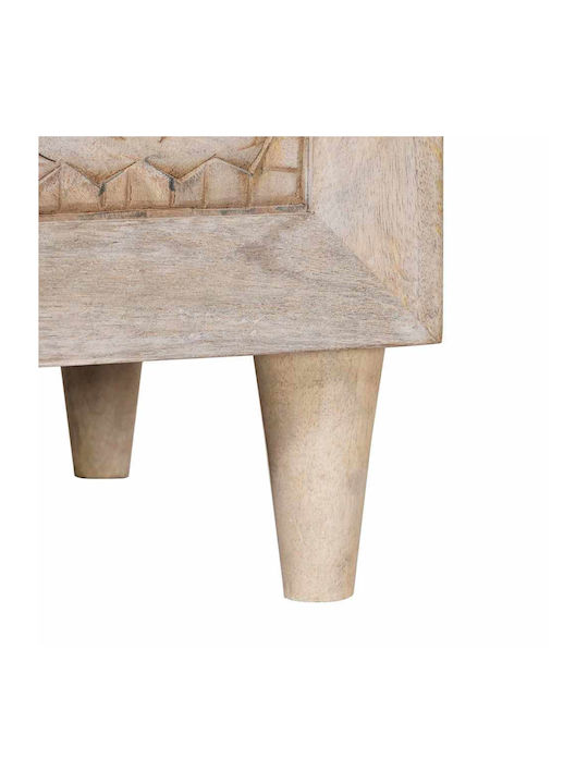 vidaXL Bedside Table Made of Solid Mango Wood 50x33x60cm