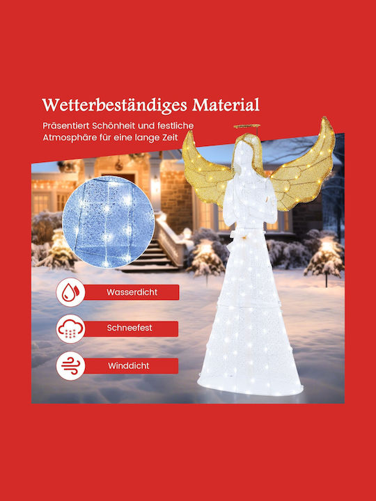Costway Costway Large Illuminated Christmas Angel 150 Led Lamps Cm24909de