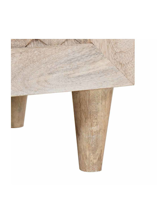 Bufet din Lemn Masiv cu Sertare Alb 60x33x75cm