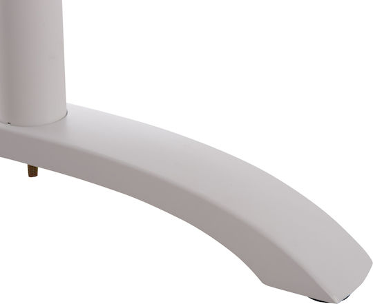 HomeMarkt Metallic Table Stand for Table / Office with Adjustable White 6x6x73cm