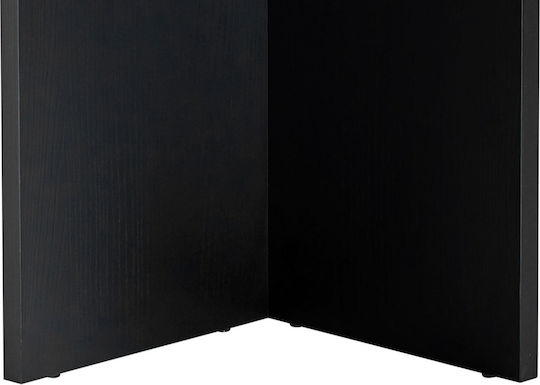 Sablin Овална Маса За Трапезария Дървена Черна 180x89.5x75см
