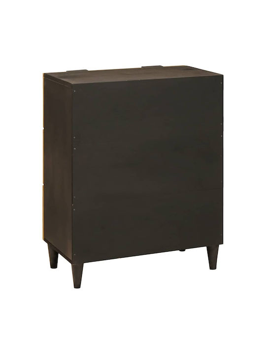 Comoda pentru Dormitor Μαύρο Και Χρυσό 60x33x75buc