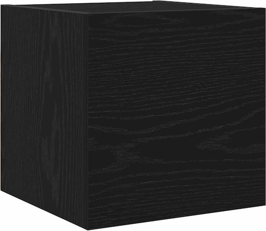 Furniture Living Room TV Unit Black Oak L100xW30xH30cm
