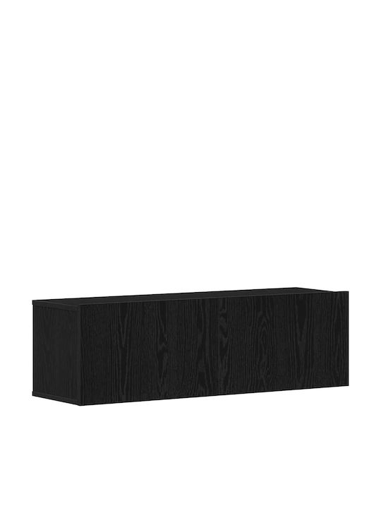 Furniture Living Room TV Unit Black Oak L100xW30xH30cm