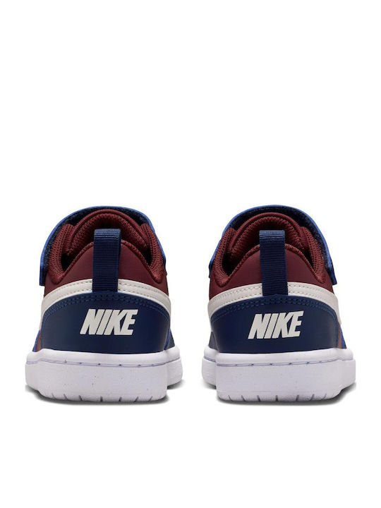 Court Borough Παιδικά Sneakers με Σκρατς Μπορντό