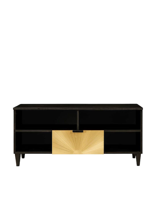 Шкаф за телевизор Black, Gold Д100xШ33xВ46см