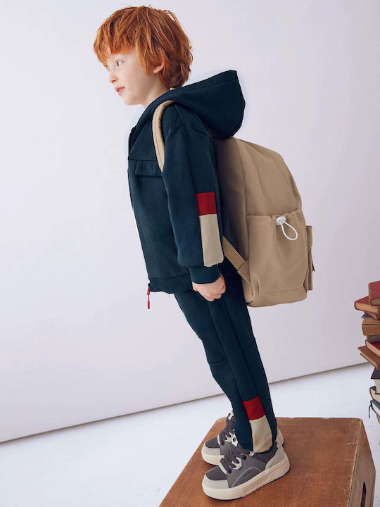 Kids Sweatpants Set With Jacket With Top Blue 3 Pieces Non Stop