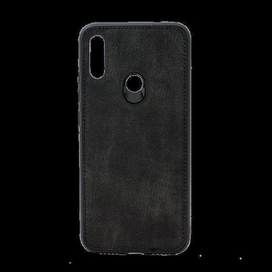 Forcell Denim Back Cover Υφασμάτινο Μαύρο (Redmi 7)