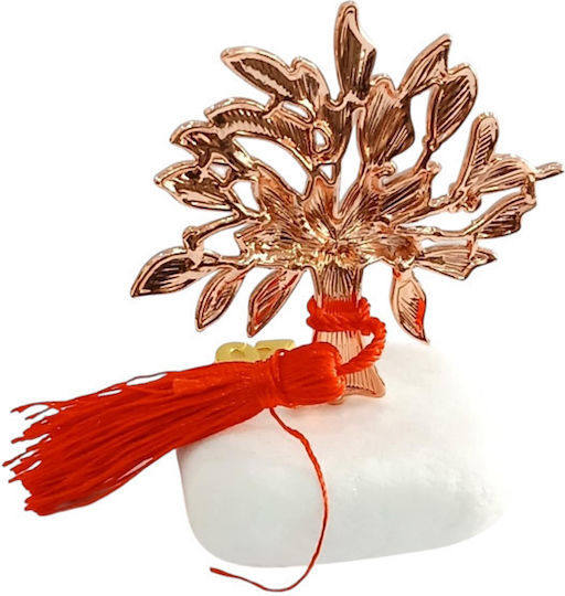 Kalliopi Silver Tabletop Lucky Charm Little Tree Rose Gold made of Stone 2026 7x10cm 1pcs