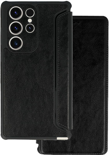 Powertech Razor Leather Back Cover Δερμάτινο Μαύρο (Galaxy S23+)