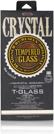 Remax Crystal Back Cover Σιλικόνης / Tempered Glass 0.3mm Λευκό (iPhone 8 Plus / 7 Plus)