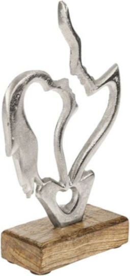 Tischdekoration Metallisch Geschmiedete Gesichter 13x5x22cm Tischdekoration Metallisch Geschmiedete Gesichter 13x5x22cm
