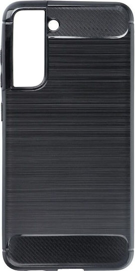Forcell Carbon Back Cover Σιλικόνης Μαύρο (Galaxy S21 FE 5G)