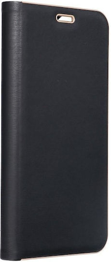 Forcell Luna Gold Book Δερματίνης Μαύρο (Huawei Mate 10 Lite)