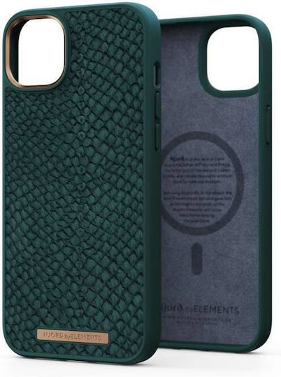 Njord Salmon Leather Back Cover Δερμάτινο 2mm Πράσινο (iPhone 13 Pro)