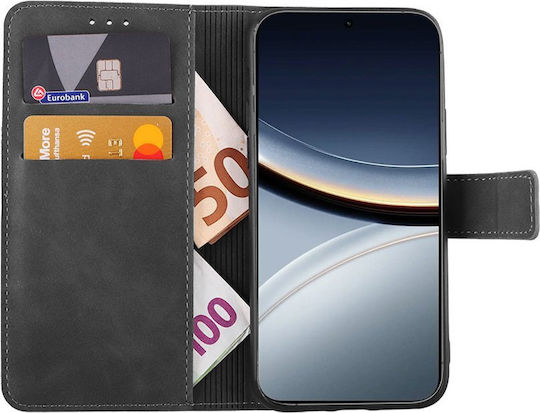 Lime Essential Magnet Book Synthetic Leather / Silicone Gray (Poco F7)
