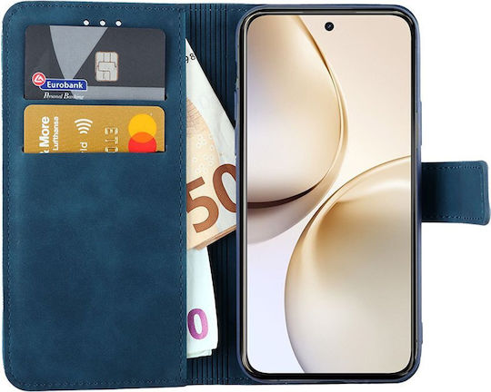 Lime Essential Magnet Book Synthetic Leather / Silicone Blue (Realme 14, Realme 14T 5G)