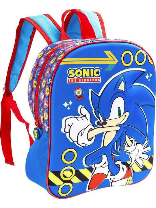 Disney Sonic School Bag Backpack Kindergarten Blue