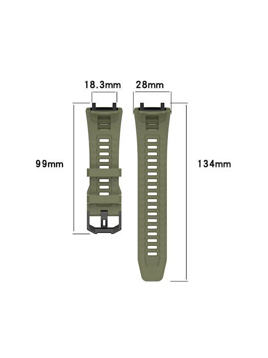 Breatheable Λουράκι Σιλικόνης Xiaomi Amazfit T-rex 3 Red Oem