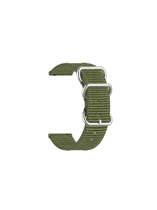 Nylon Canvas Woven Λουράκι Με Stainless Steel Rings Huawei Watch Gt2/gt2/pro Gt 4 46mm (22mm) - Army Green