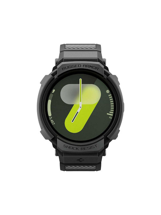 Spigen Rugged Armor Pro Silikonhülle in Schwarz Farbe für SAMSUNG GALAXY WATCH 8 40 MM