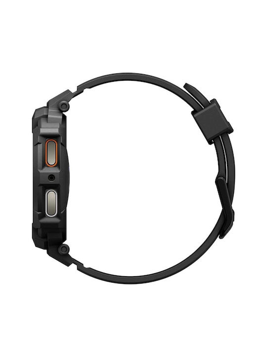 Spigen Rugged Armor Pro Silikonhülle in Schwarz Farbe für SAMSUNG GALAXY WATCH 8 40 MM