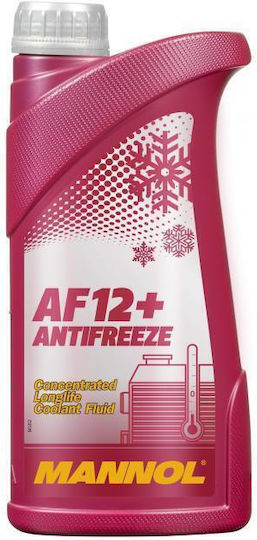 Mannol AF12+ Antifreeze Ready for Use Engine Coolant for Car -40°C Red 1lt 4012