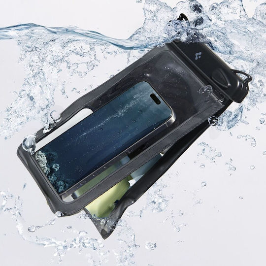 Spigen A603 Aqua Shield Wasserdichtes Gehäuse bis 6.9" Schwarz ACS09745