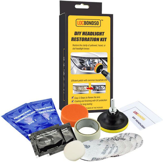 Set Cleaning and Protection of Car Headlights