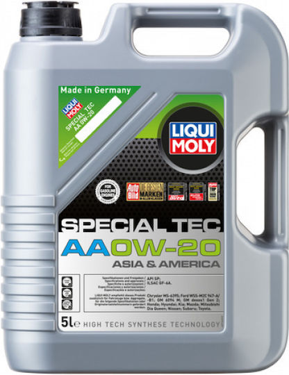 Liqui Moly Special Tec AA Синтетичен Масло за Автомобили 0W-20 5лт