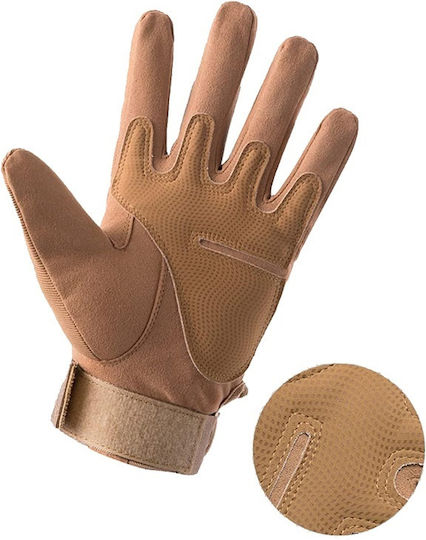 Tactical Military Survival Gloves XL Wrist Knuckle Protection – Khaki 35p-14456_k