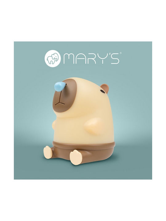 Mary's Kids Decorative Lamp with Color Changes Brown 12x9.8x9.6εκ.