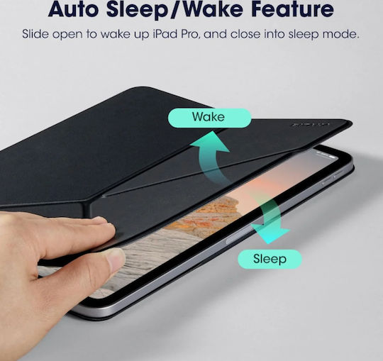Pitaka Magez Flip Cover Blacη (Apple iPad 11'' A16 2025, iPad 10.9'' A14 2022) FOL2501